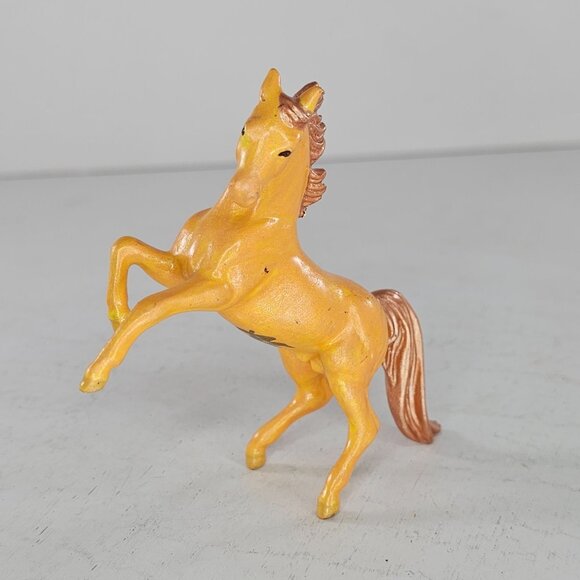 Breyer Custom Rearing Arabian Stablemate Horse Shimmering Orange Signed CM - Picture 2 of 11